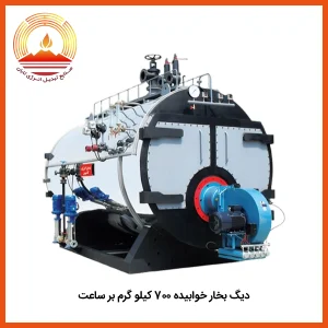 خرید دیگ بخار خوابیده 700 کیلو گرم بر ساعت