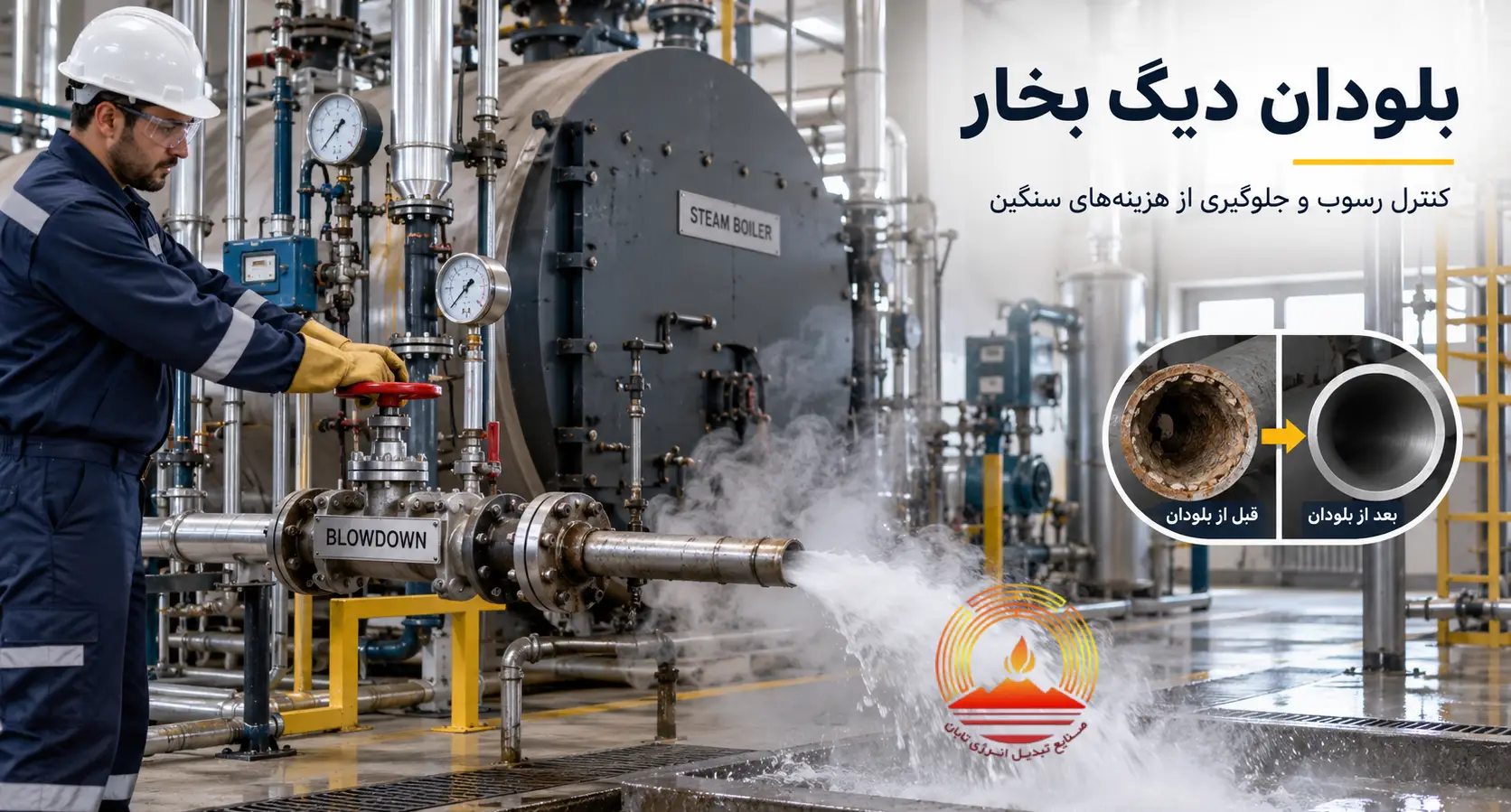 بلودان دیگ بخار چیست و چرا نادیده گرفتنش گران تمام می‌شود؟