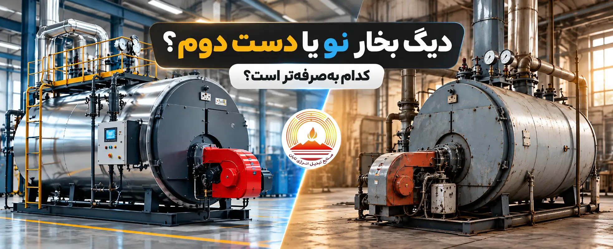 دیگ بخار دست دوم یا نو؛ کدام برای کارخانه شما به‌صرفه‌تر است؟