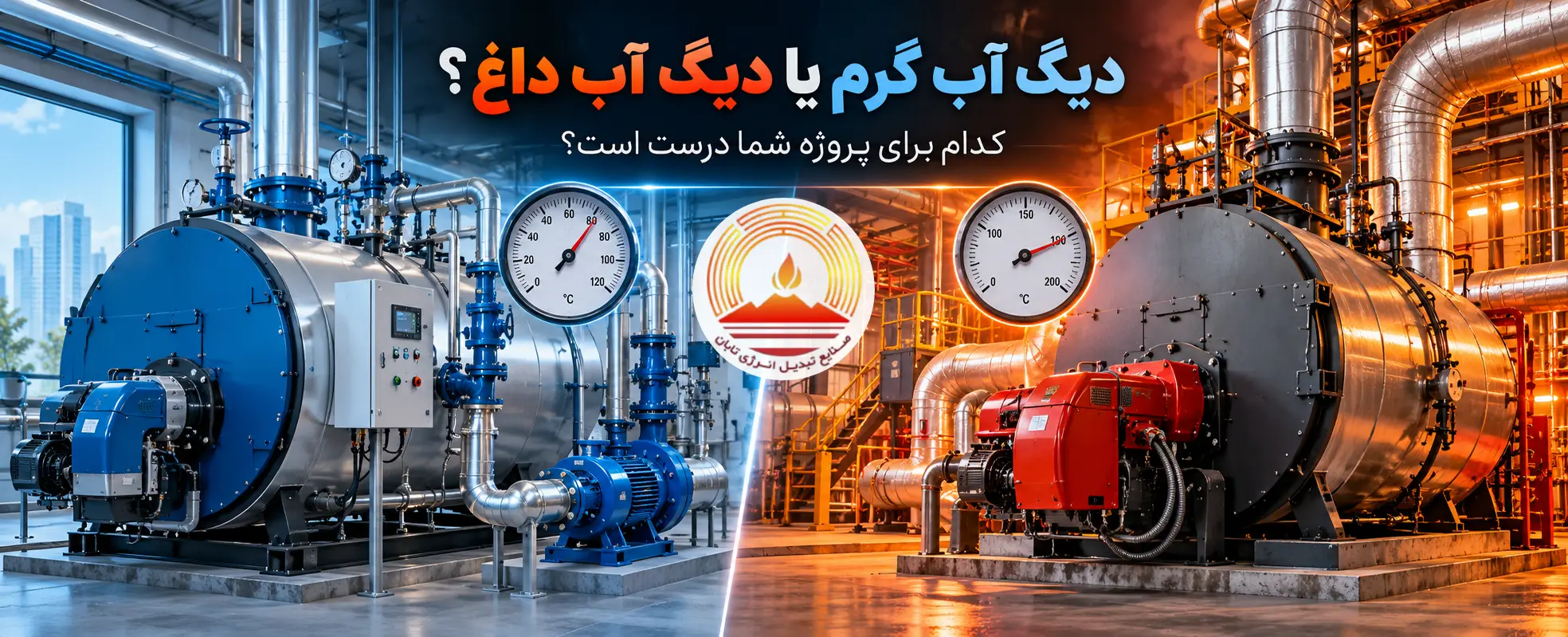 تفاوت دیگ آب گرم و دیگ آب داغ؛ کدام برای پروژهٔ شما درست است؟