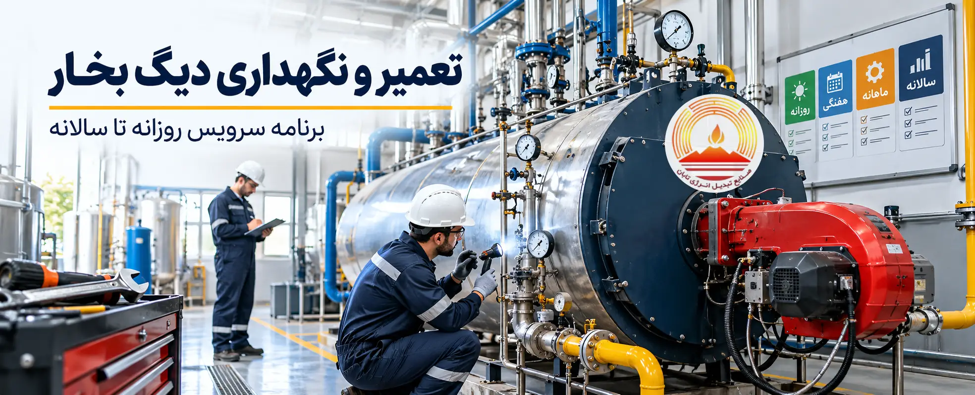 تعمیر دیگ بخار؛ از نشانه تا بازگشت خط تولید